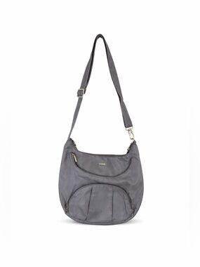 TRAVELON Women’s Anti-Theft Charcoal Gray Shoulder Crossbody Hobo Bag Wallet Set